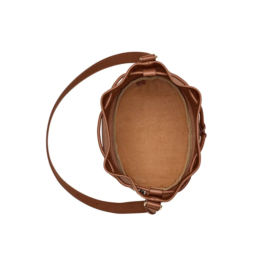 THE LEATHER LARGE BUCKET BAG