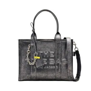 THE METALLIC DISTRESSED LARGE TOTE BAG