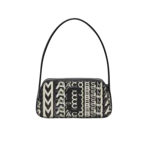 THE MONOGRAM SLINGSHOT FAUX-LEATHER SHOULDER BAG