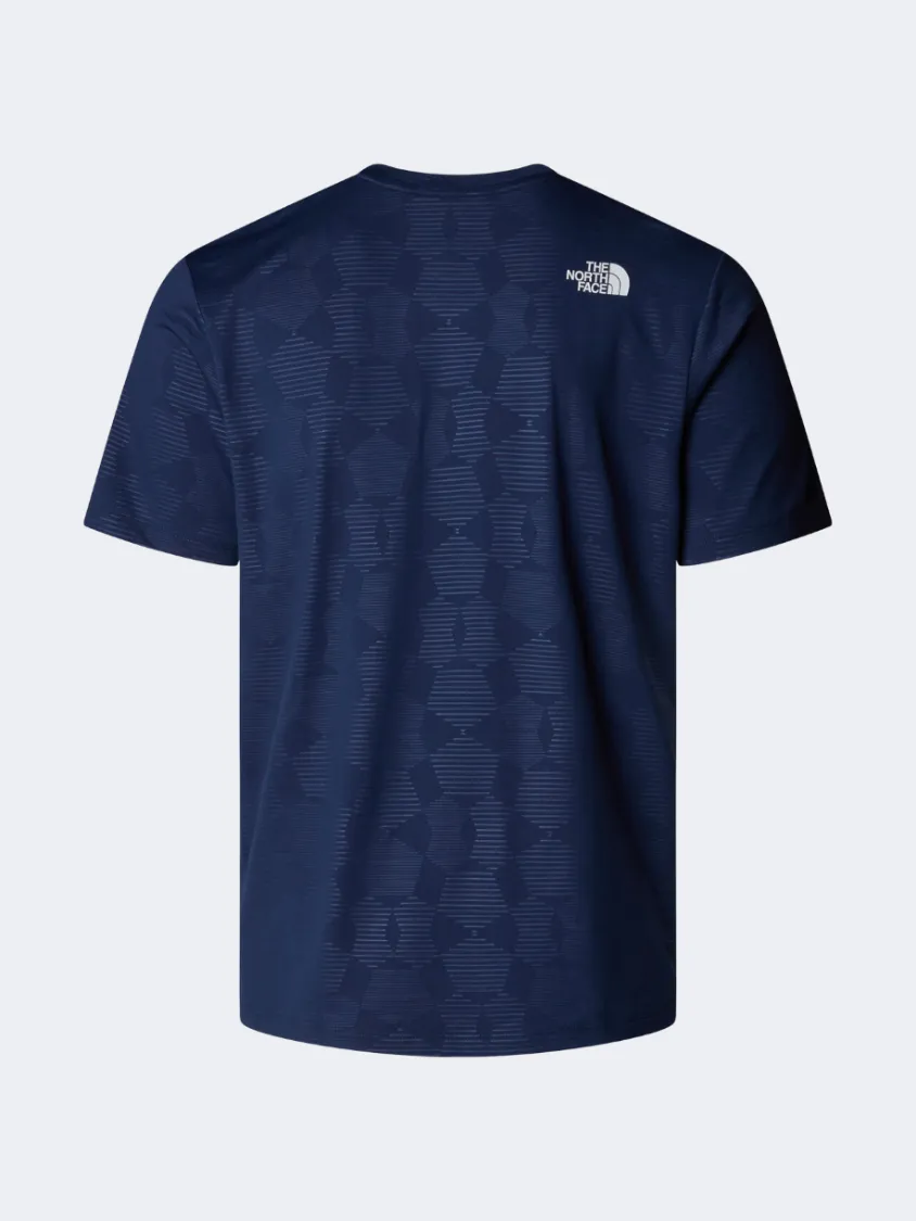 The North Face 24/7 Embossed Men Hiking T-Shirt Navy/Tent Model