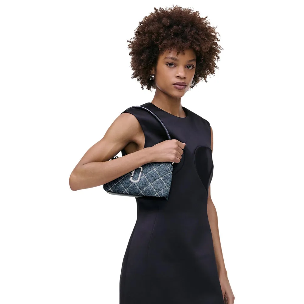 THE QUILTED DENIM SNAPSHOT CONVERTIBLE SHOULDER BAG