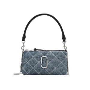 THE QUILTED DENIM SNAPSHOT CONVERTIBLE SHOULDER BAG