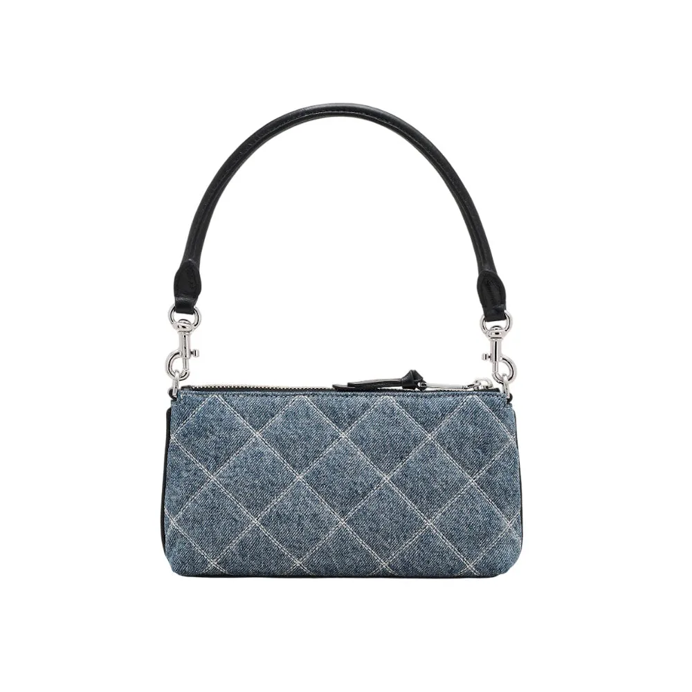 THE QUILTED DENIM SNAPSHOT CONVERTIBLE SHOULDER BAG