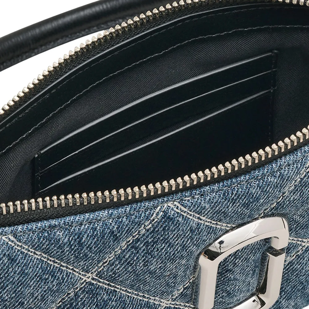 THE QUILTED DENIM SNAPSHOT CONVERTIBLE SHOULDER BAG