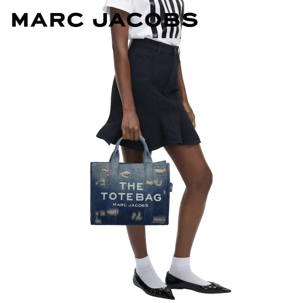 THE RIP AND REPAIR DENIM MEDIUM TOTE BAG
