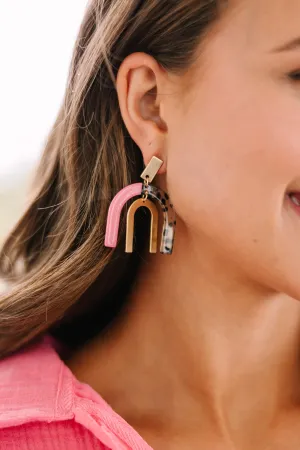 The Rylan Pink Earrings