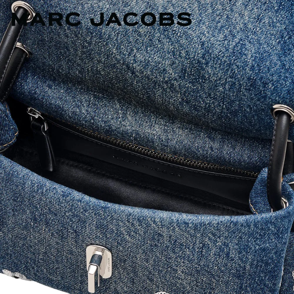 THE SEQUIN DAISY DENIM MINI DUAL BAG