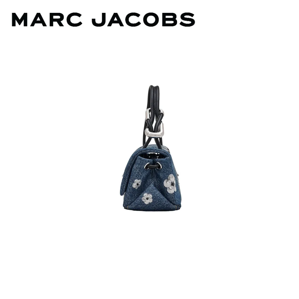 THE SEQUIN DAISY DENIM MINI DUAL BAG