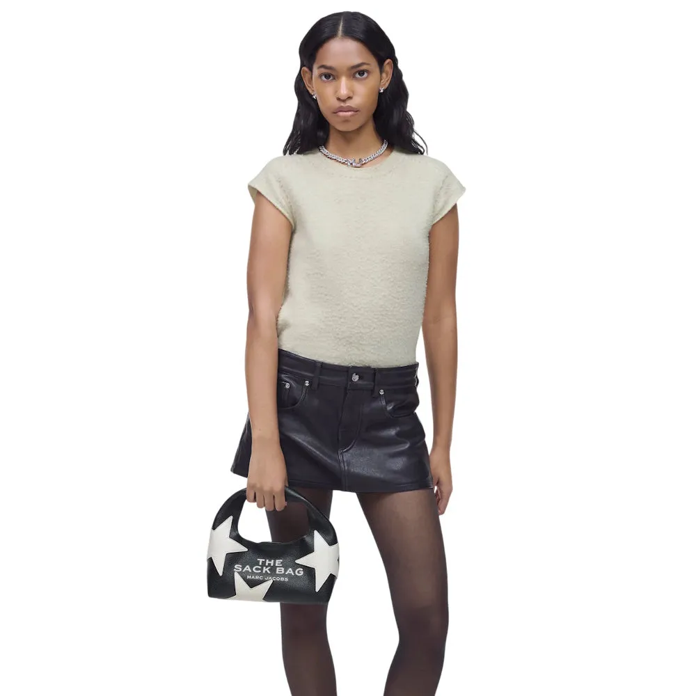 THE STAR PATCHWORK LEATHER MINI SACK BAG