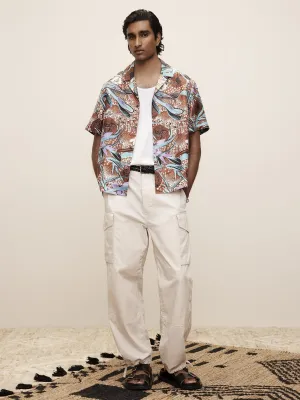 The White Lotus Relaxed Poplin Cargo Pants Banana Republic