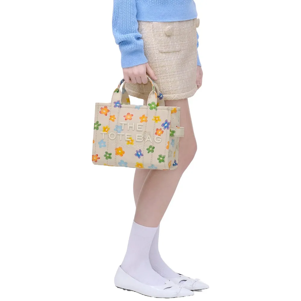 THE WILD DAISY CANVAS SMALL TOTE BAG