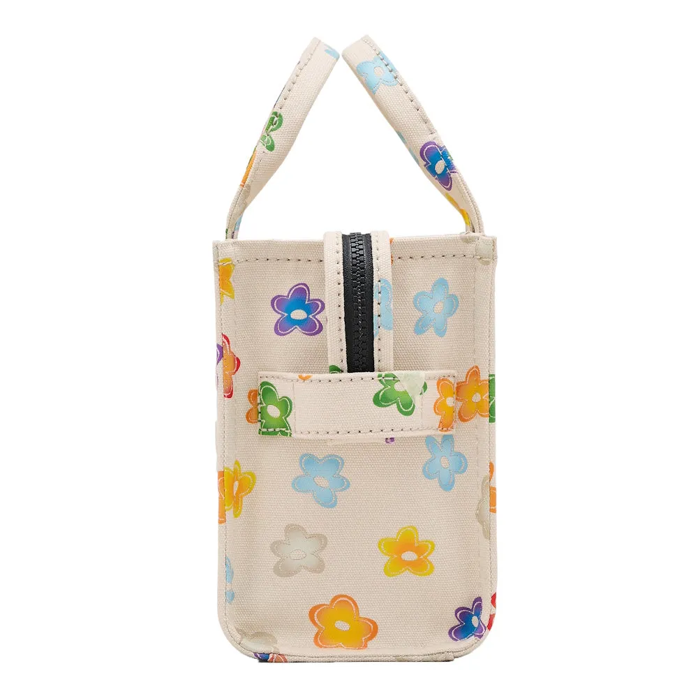 THE WILD DAISY CANVAS SMALL TOTE BAG