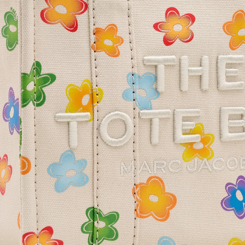 THE WILD DAISY CANVAS SMALL TOTE BAG