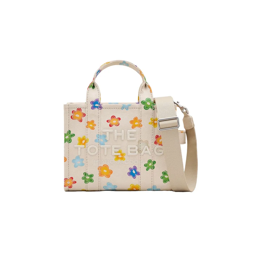 THE WILD DAISY CANVAS SMALL TOTE BAG
