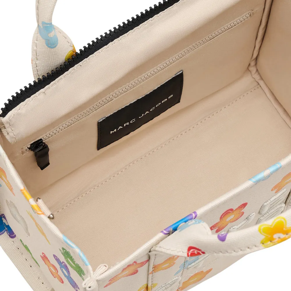 THE WILD DAISY CANVAS SMALL TOTE BAG