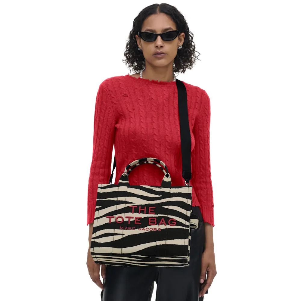 THE ZEBRA CANVAS MEDIUM TOTE BAG
