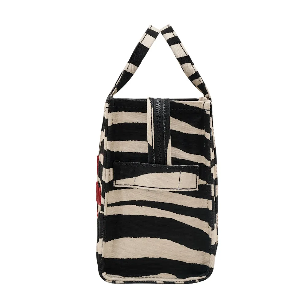 THE ZEBRA CANVAS MEDIUM TOTE BAG