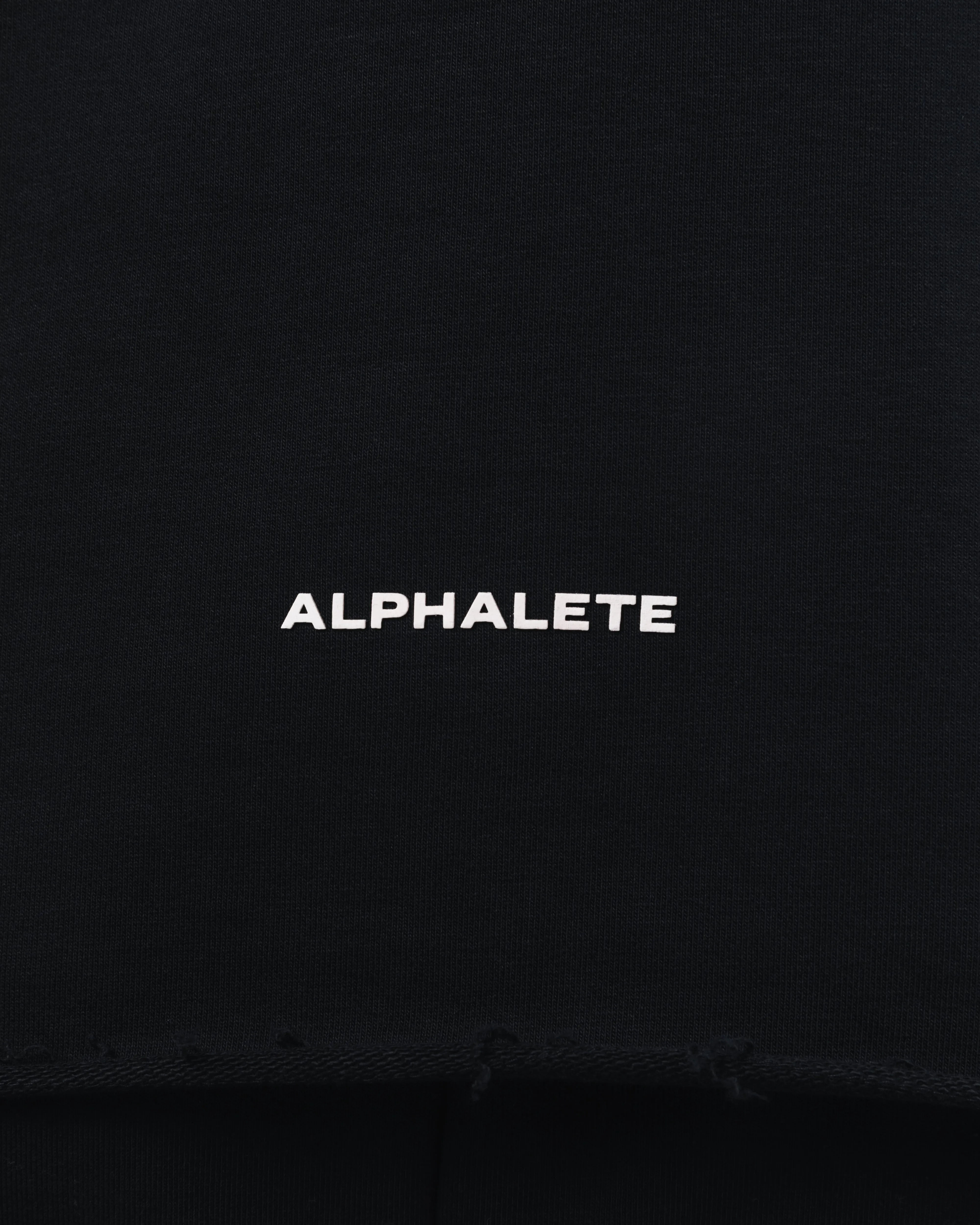Three Pillar Capped Hoodie - Black Alphalete Athletics