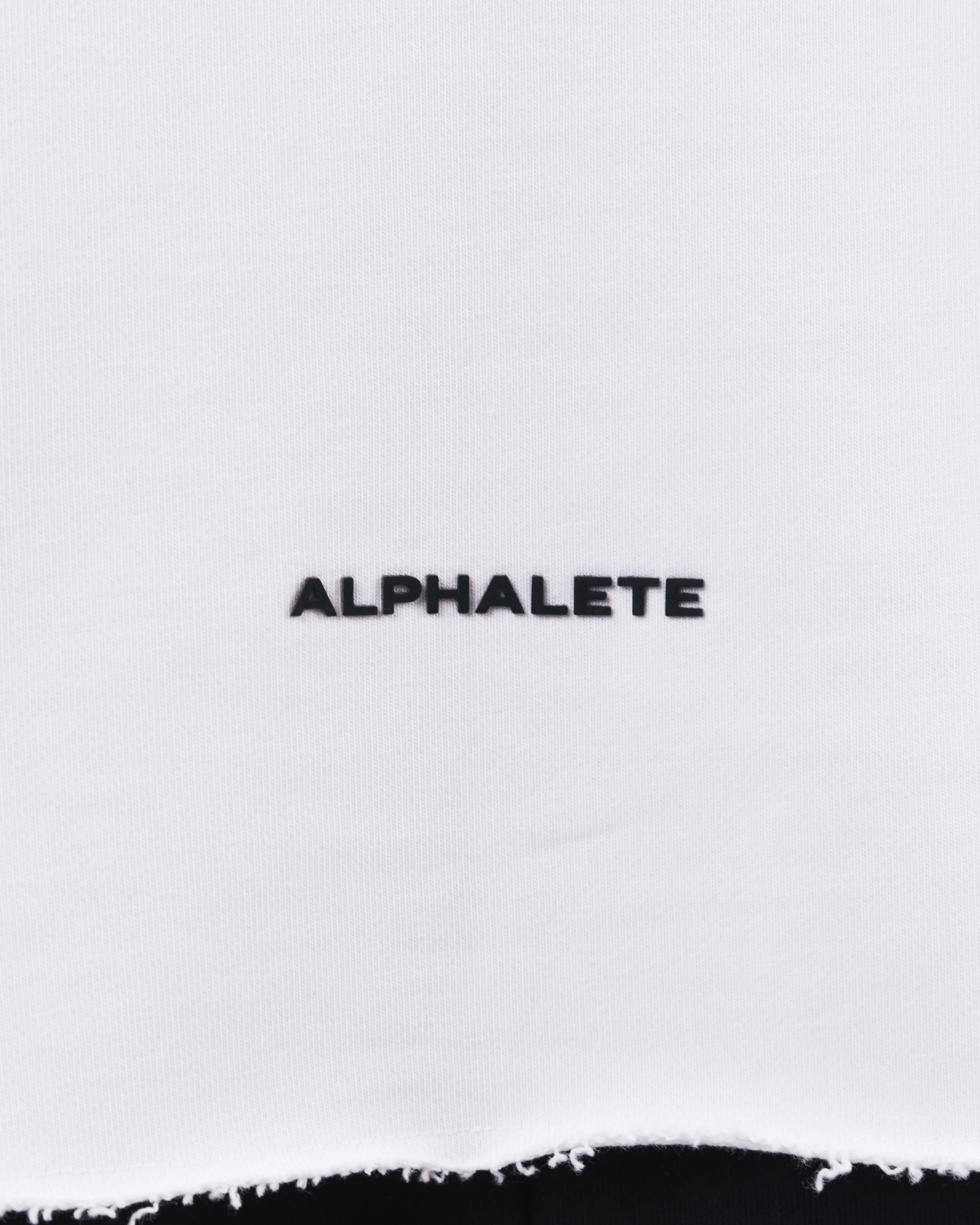 Three Pillar Capped Hoodie - White Alphalete Athletics