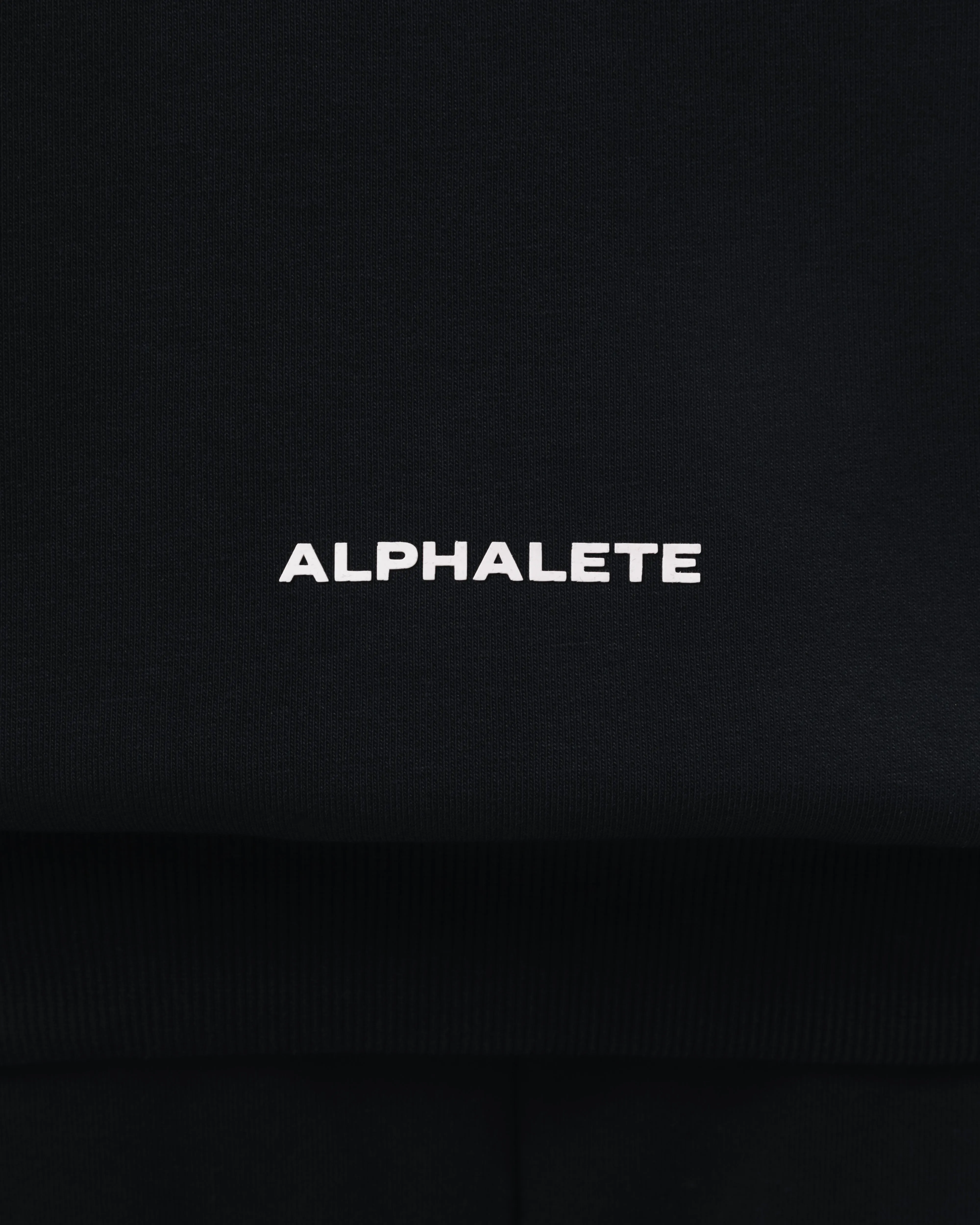 Three Pillar Heavyweight Hoodie - Black Alphalete Athletics