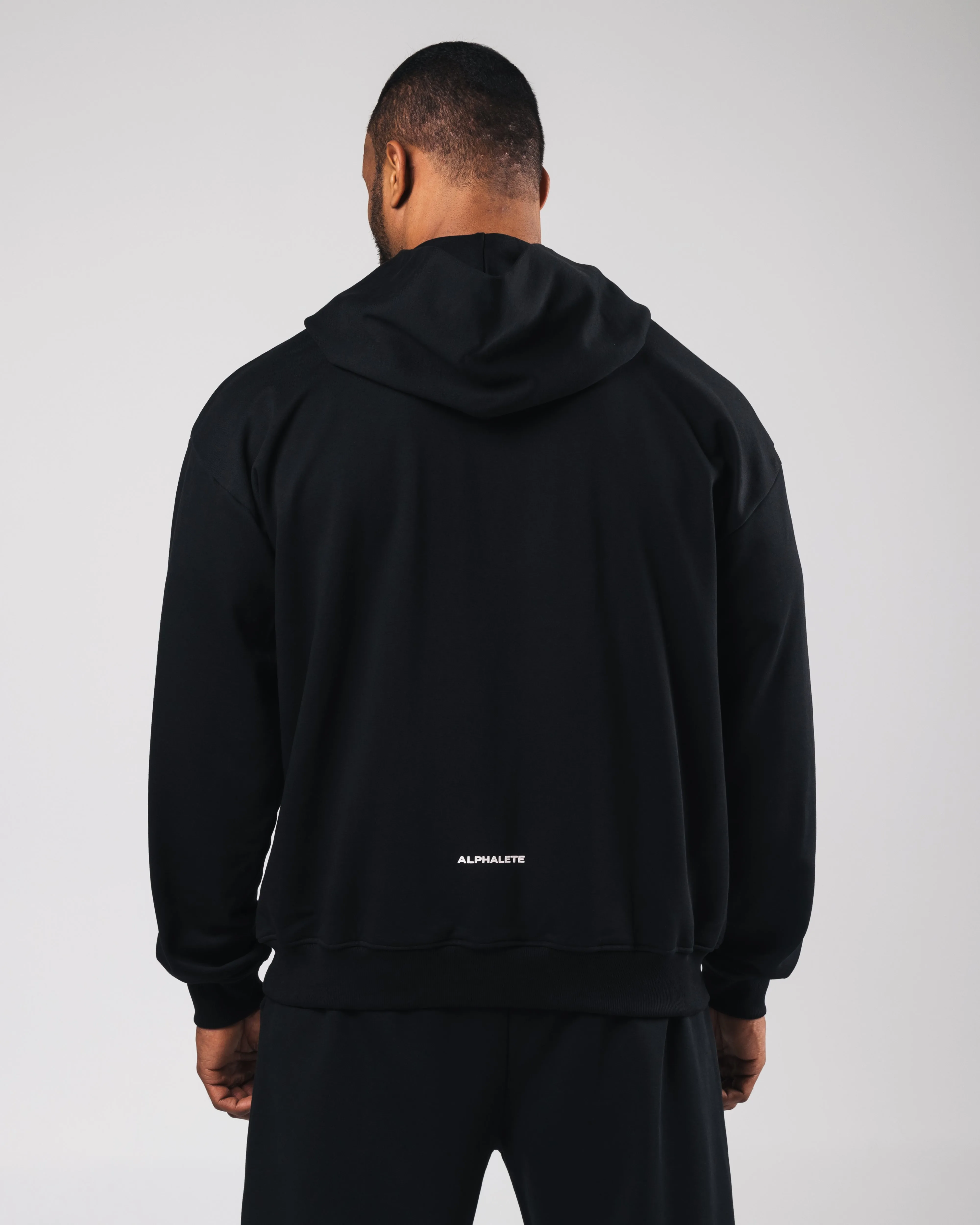 Three Pillar Heavyweight Hoodie - Black Alphalete Athletics