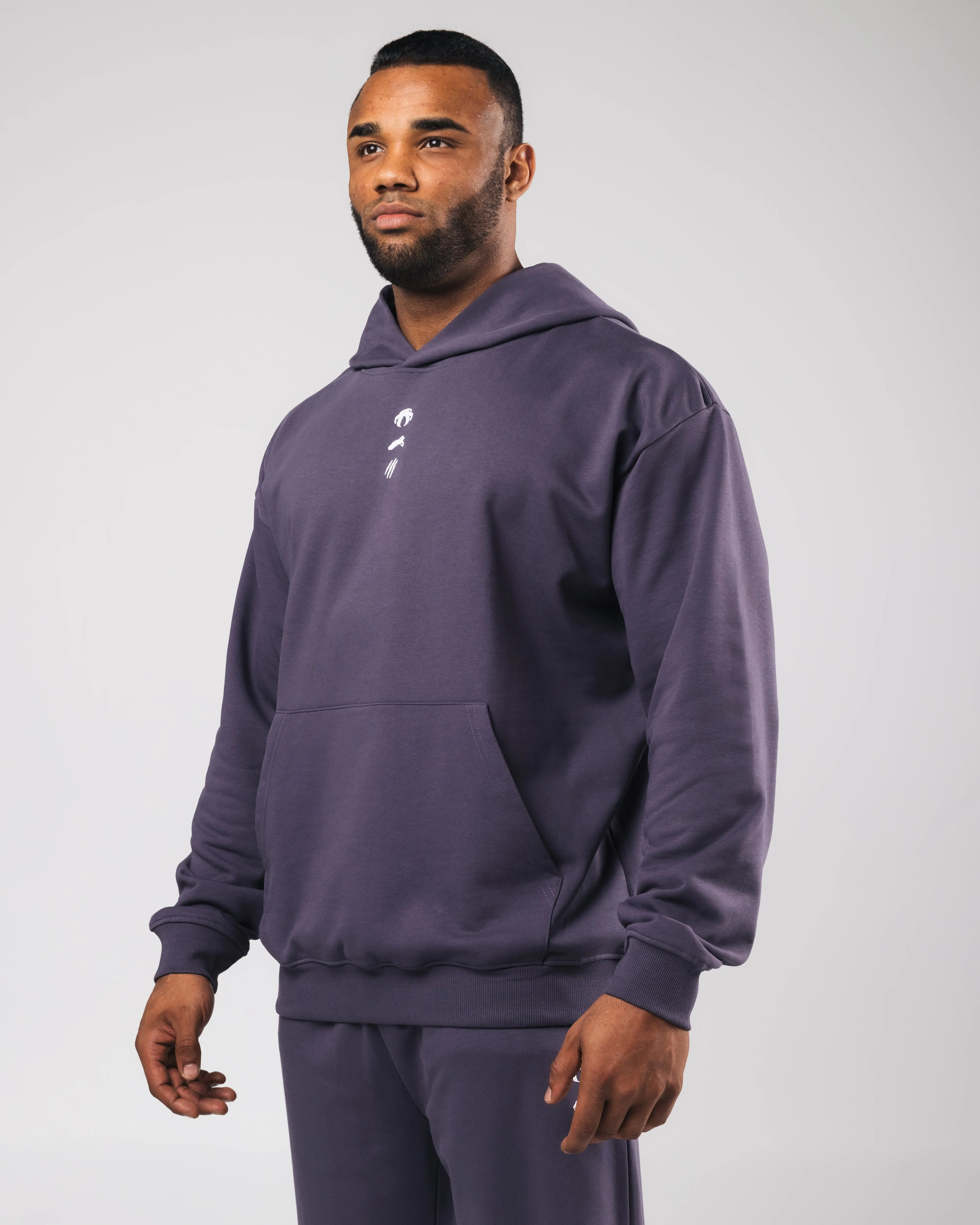 Three Pillar Heavyweight Hoodie - Muted Purple Alphalete Athletics