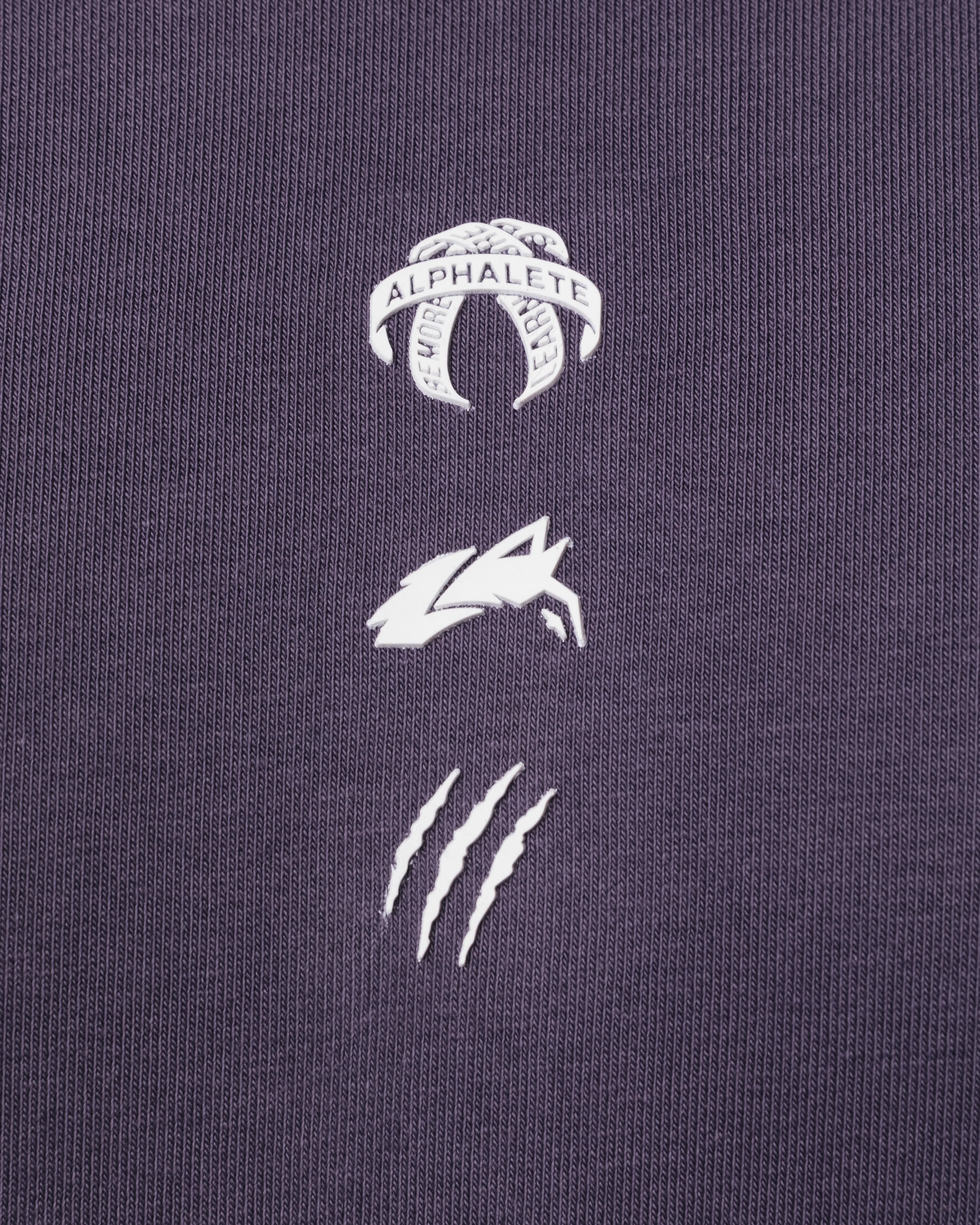 Three Pillar Heavyweight Hoodie - Muted Purple Alphalete Athletics