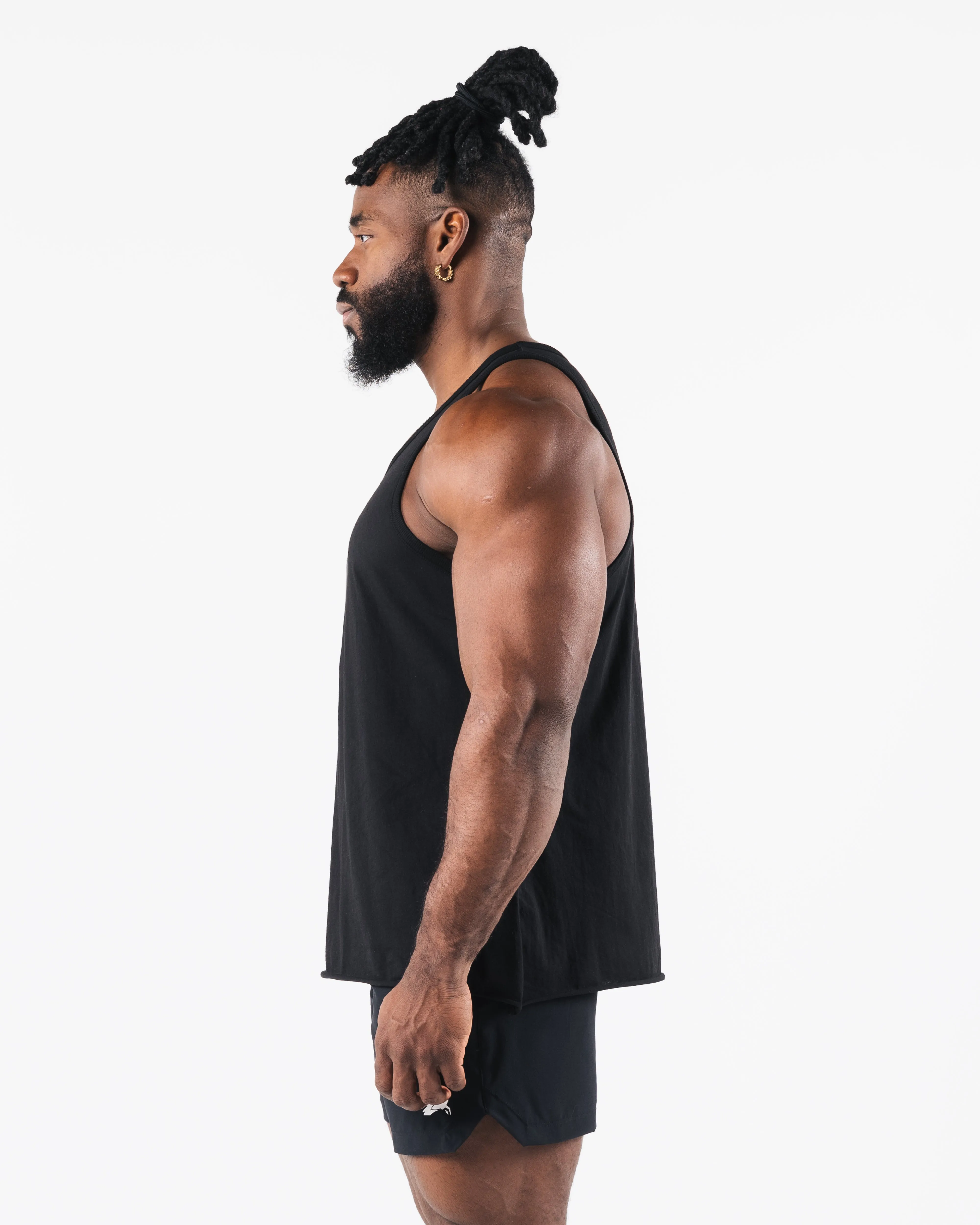Three Pillar Tank - Black Alphalete Athletics