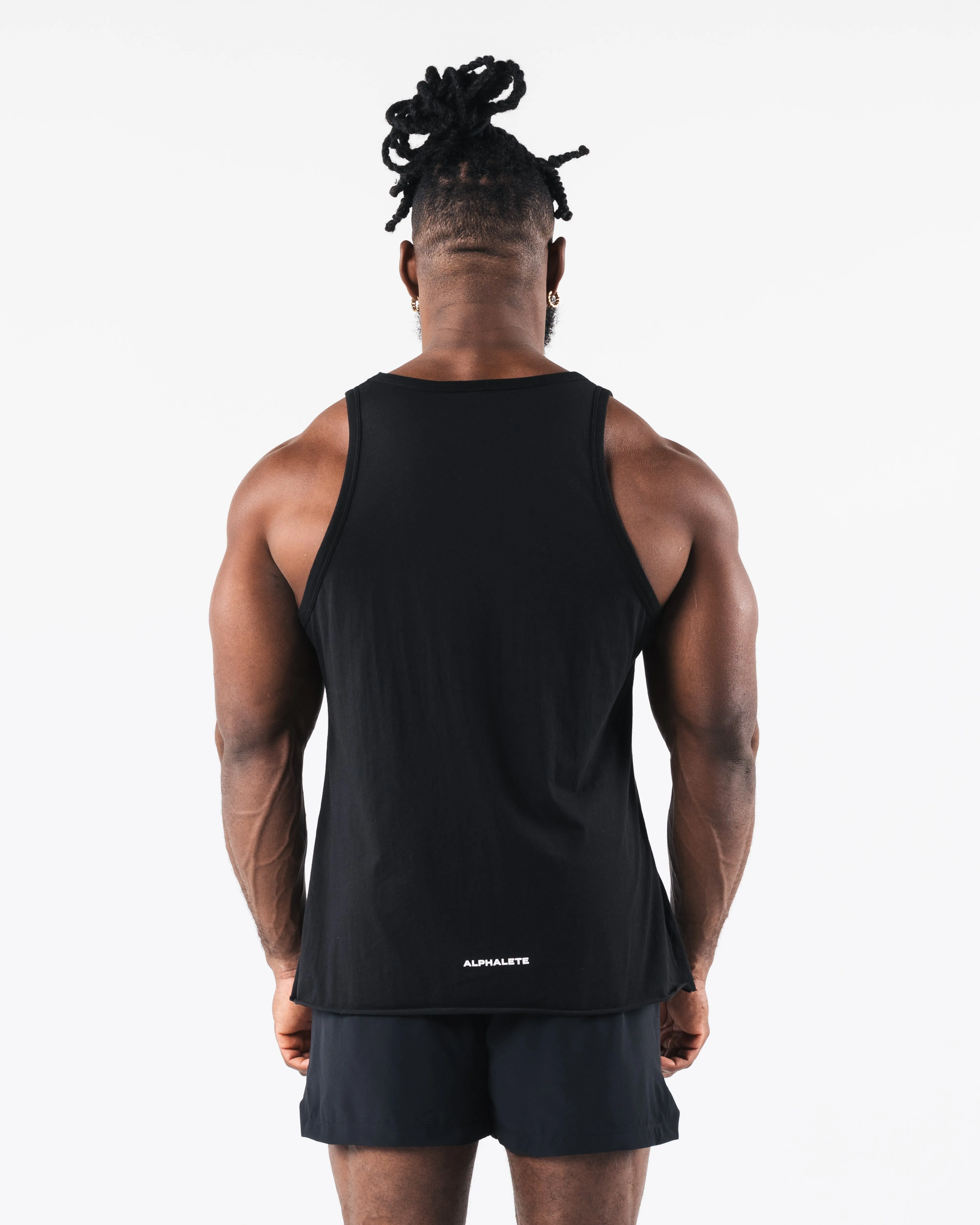 Three Pillar Tank - Black Alphalete Athletics