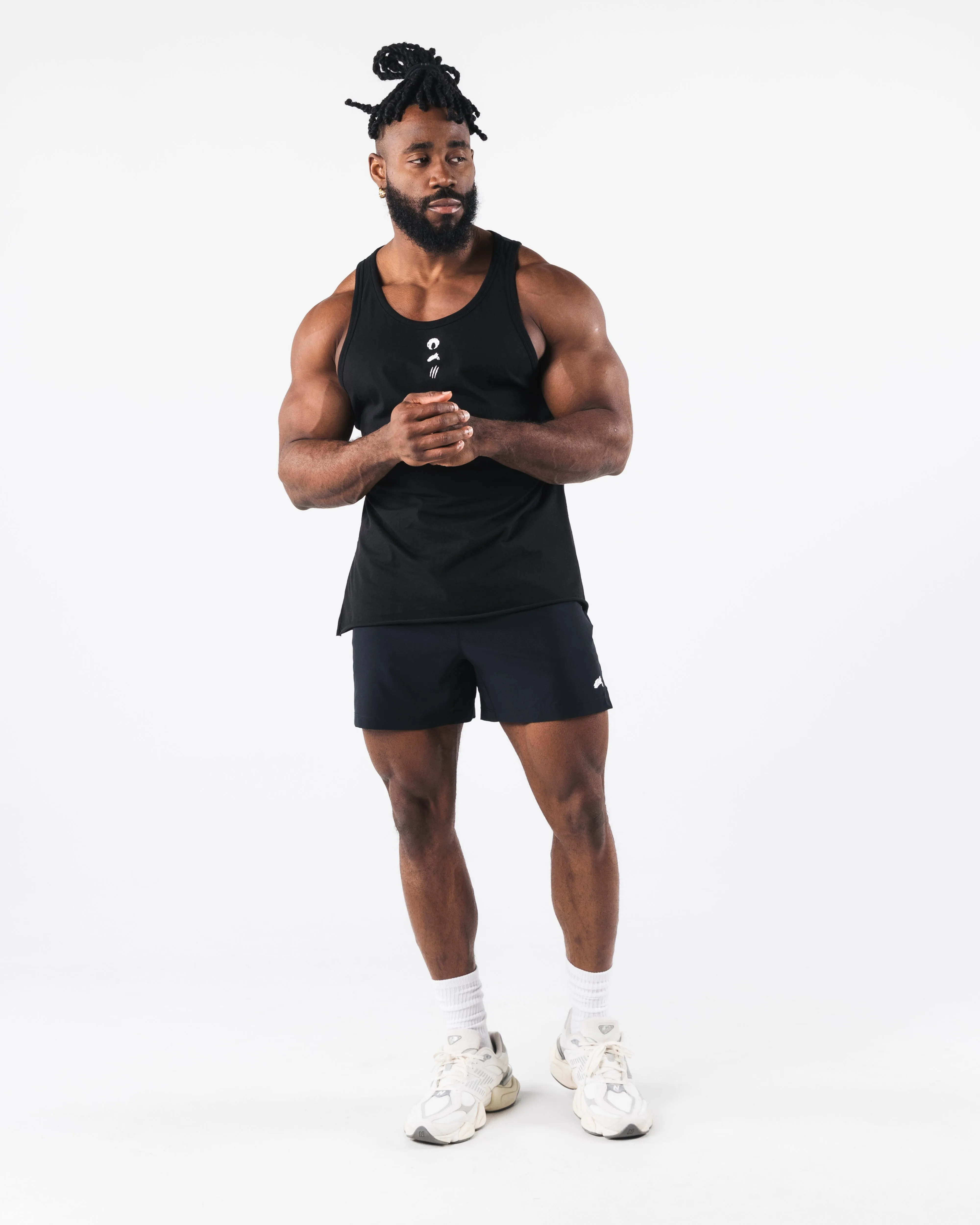 Three Pillar Tank - Black Alphalete Athletics