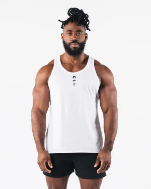 Three Pillar Tank - White Alphalete Athletics