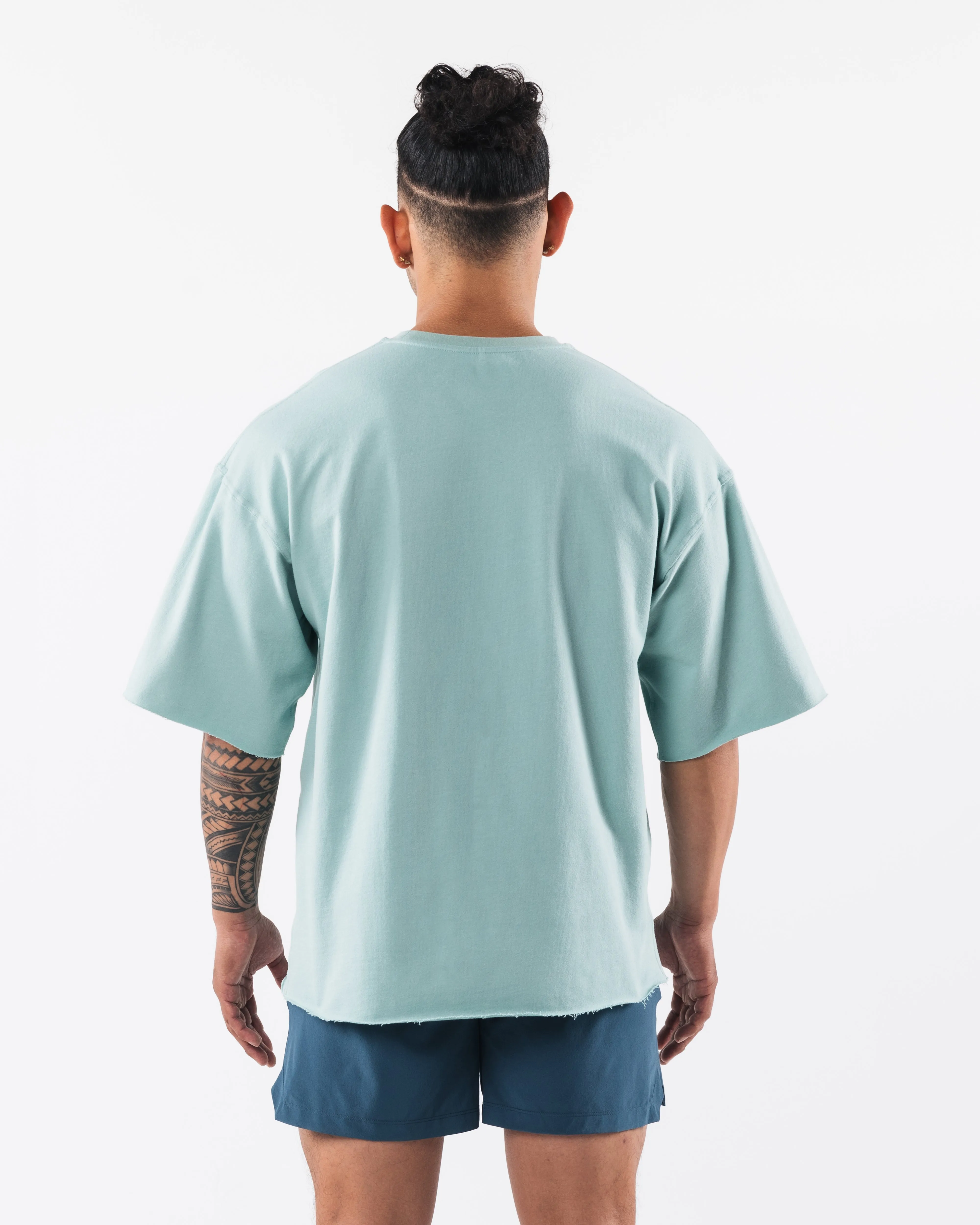 Three Pillar Terry Tee - Celestial Blue Alphalete Athletics