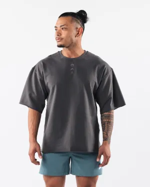 Three Pillar Terry Tee - Pewter Alphalete Athletics