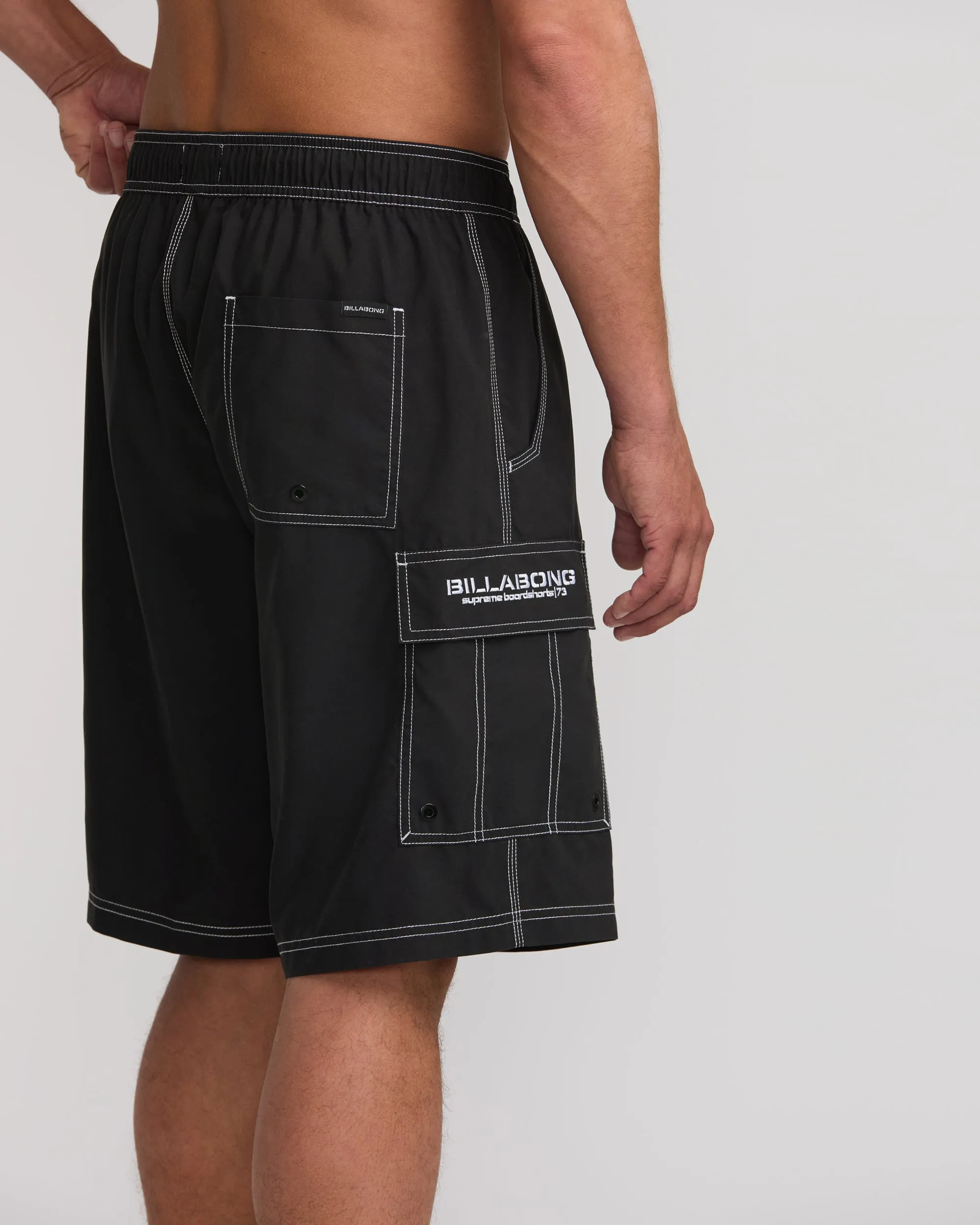 Throw On Laybacks 21" Trunks - Black Billabong