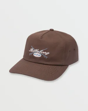 Throwback Strapback Hat - Brown Billabong