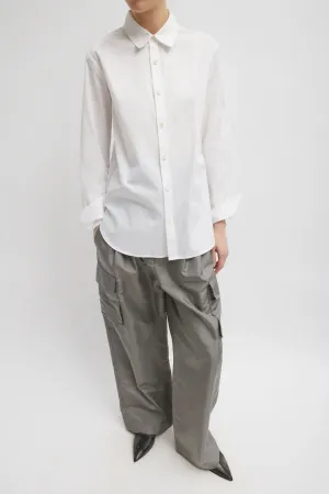 Tibi Charlie Men's Slim Shirt - White TIBI