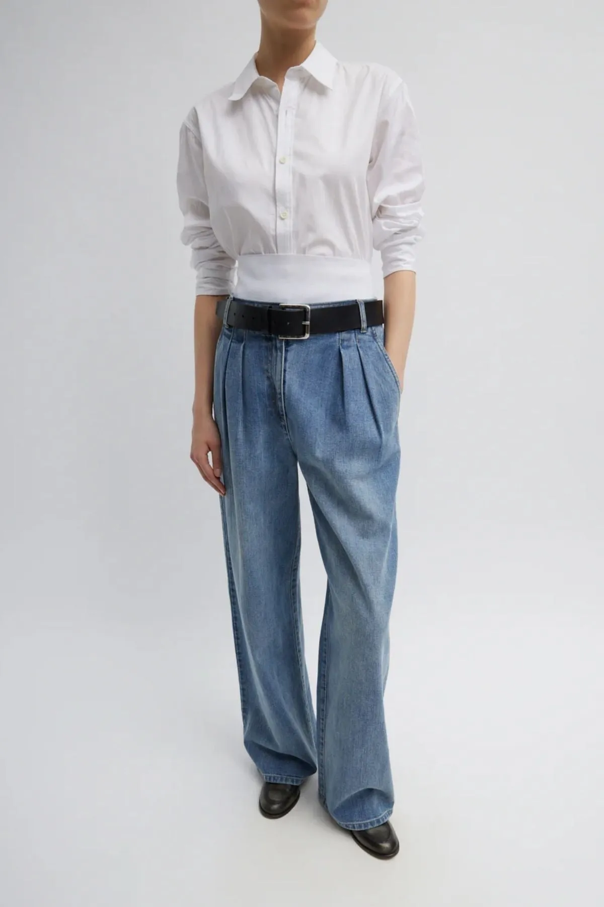 Tibi Charlie Men's Slim Shirt - White TIBI