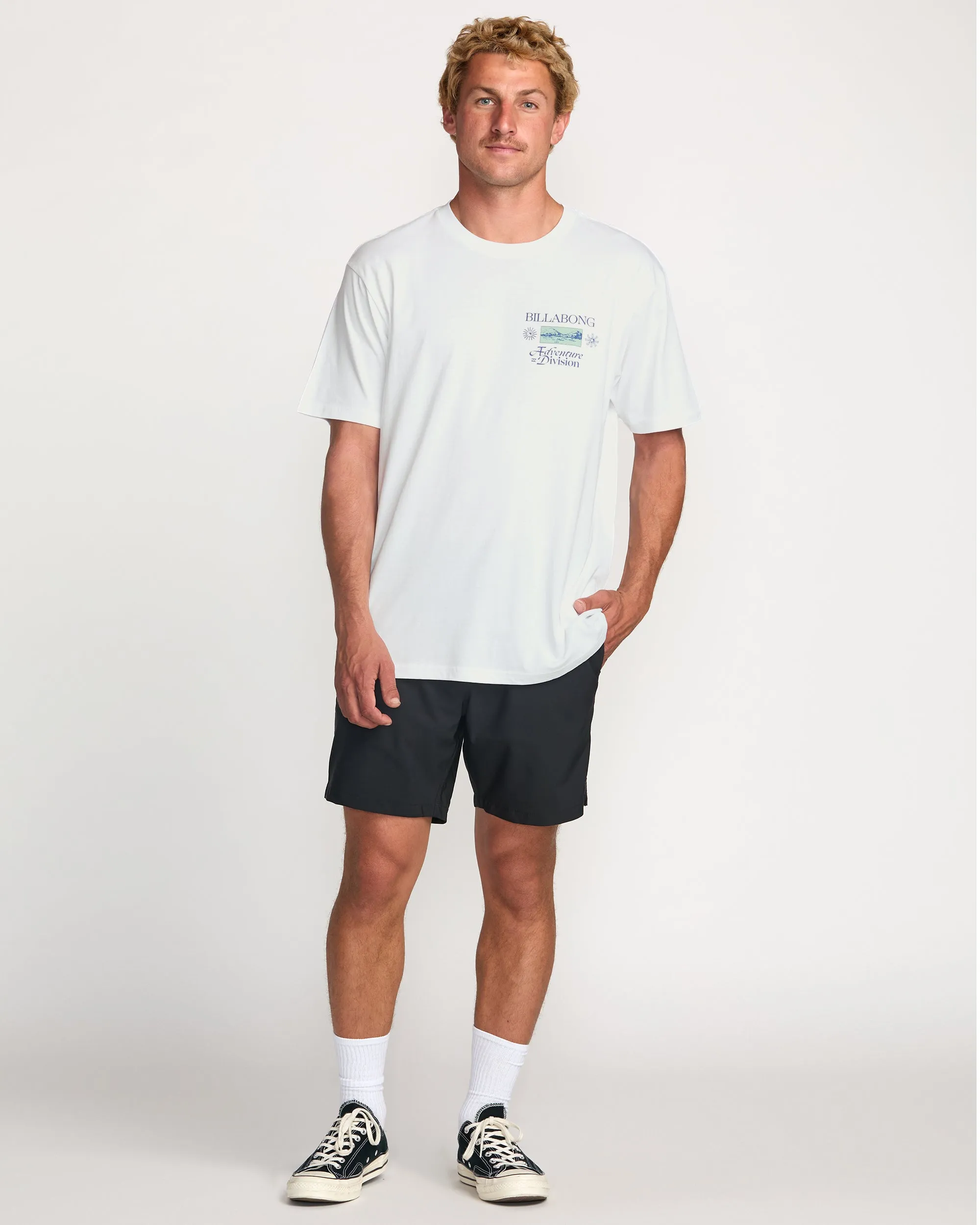 Tidel Research A/Div Tee - White Billabong