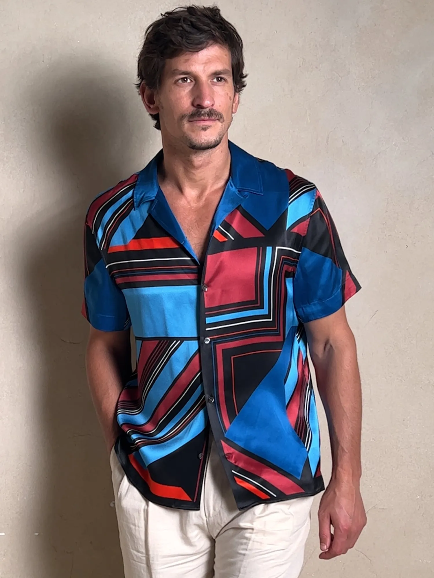 Timm Silk Resort Shirt Banana Republic