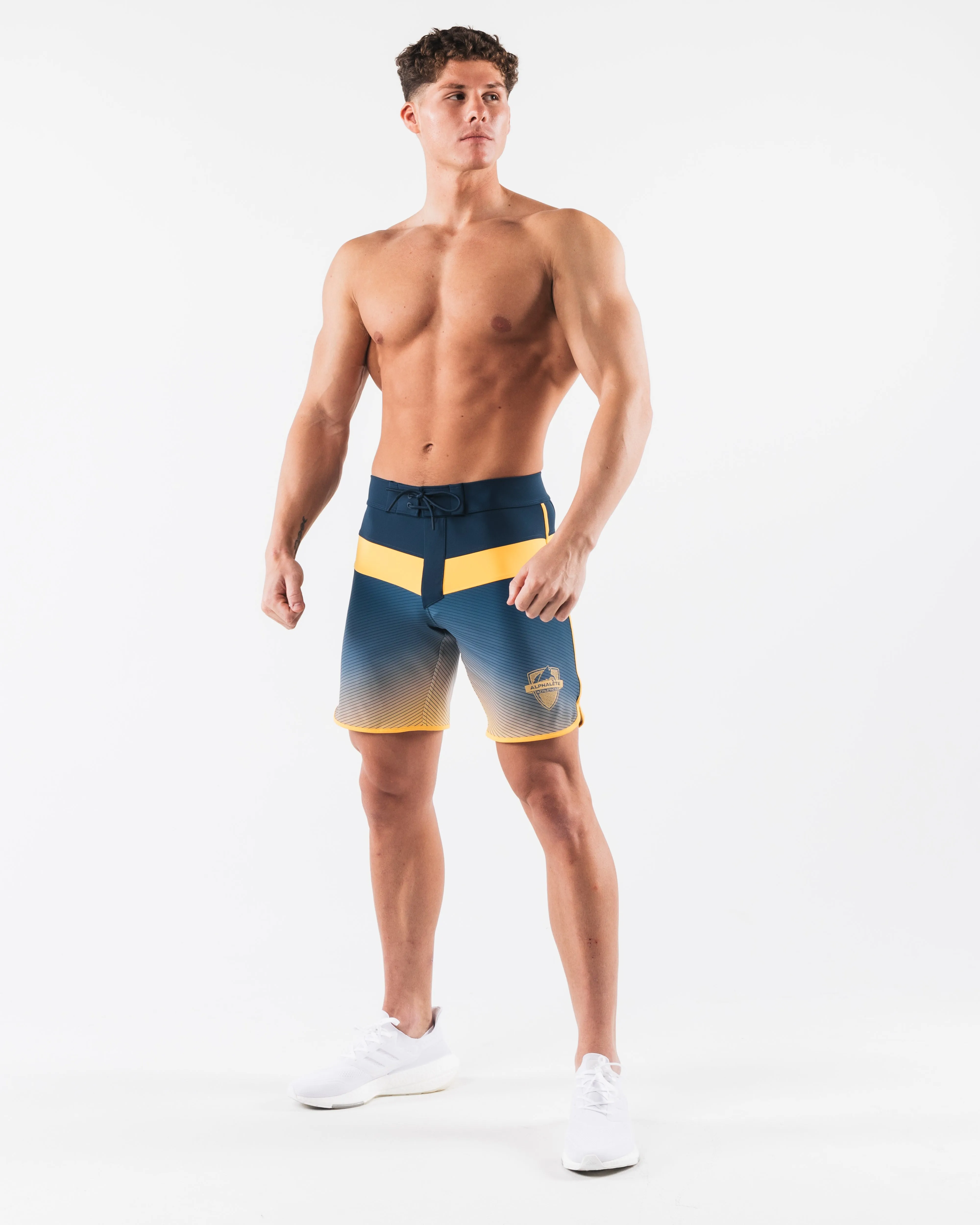 Titan Boardshort - Navy Sunset Alphalete Athletics