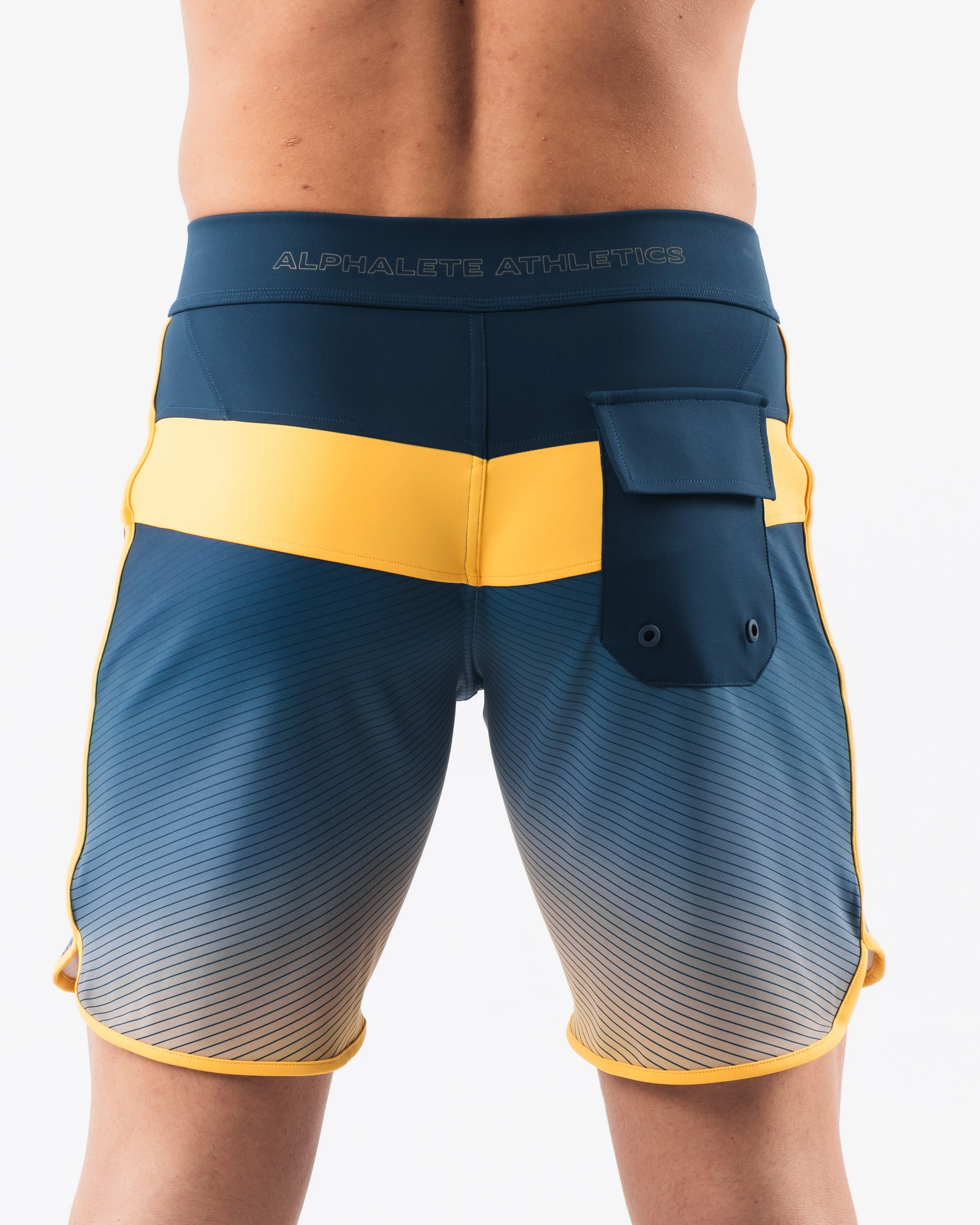 Titan Boardshort - Navy Sunset Alphalete Athletics