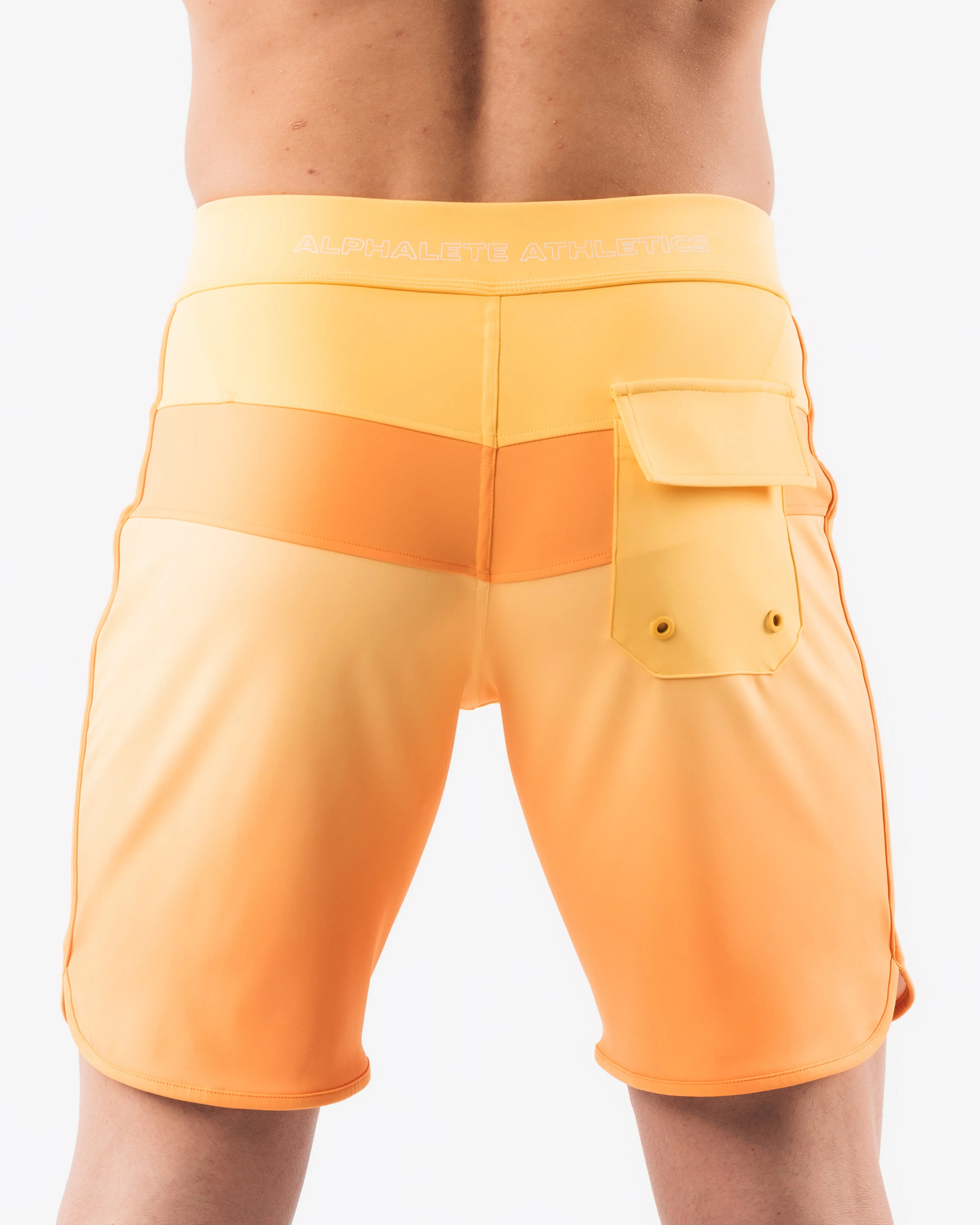 Titan Boardshort - Sunset Yellow Alphalete Athletics