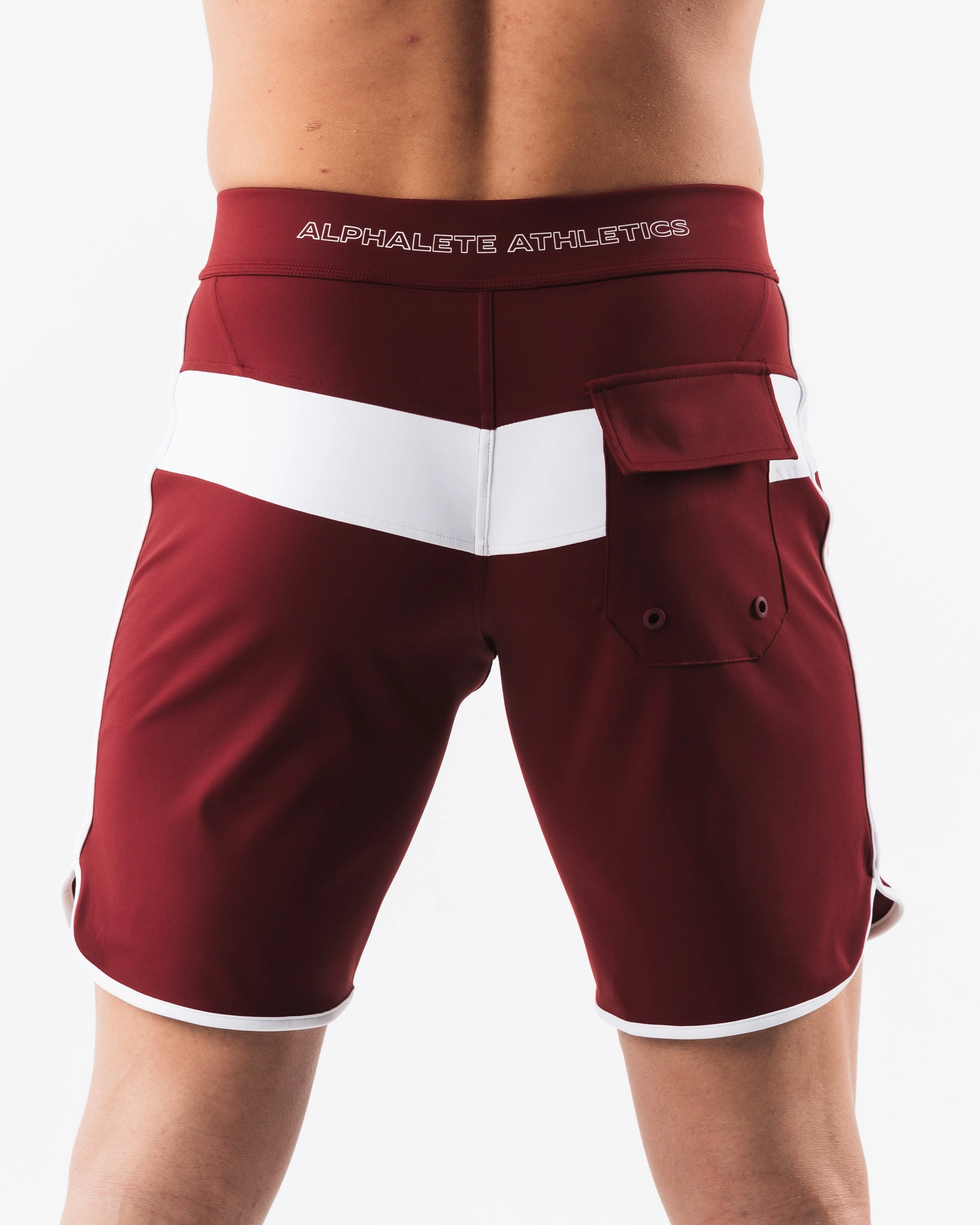 Titan Boardshort - White Merlot Alphalete Athletics