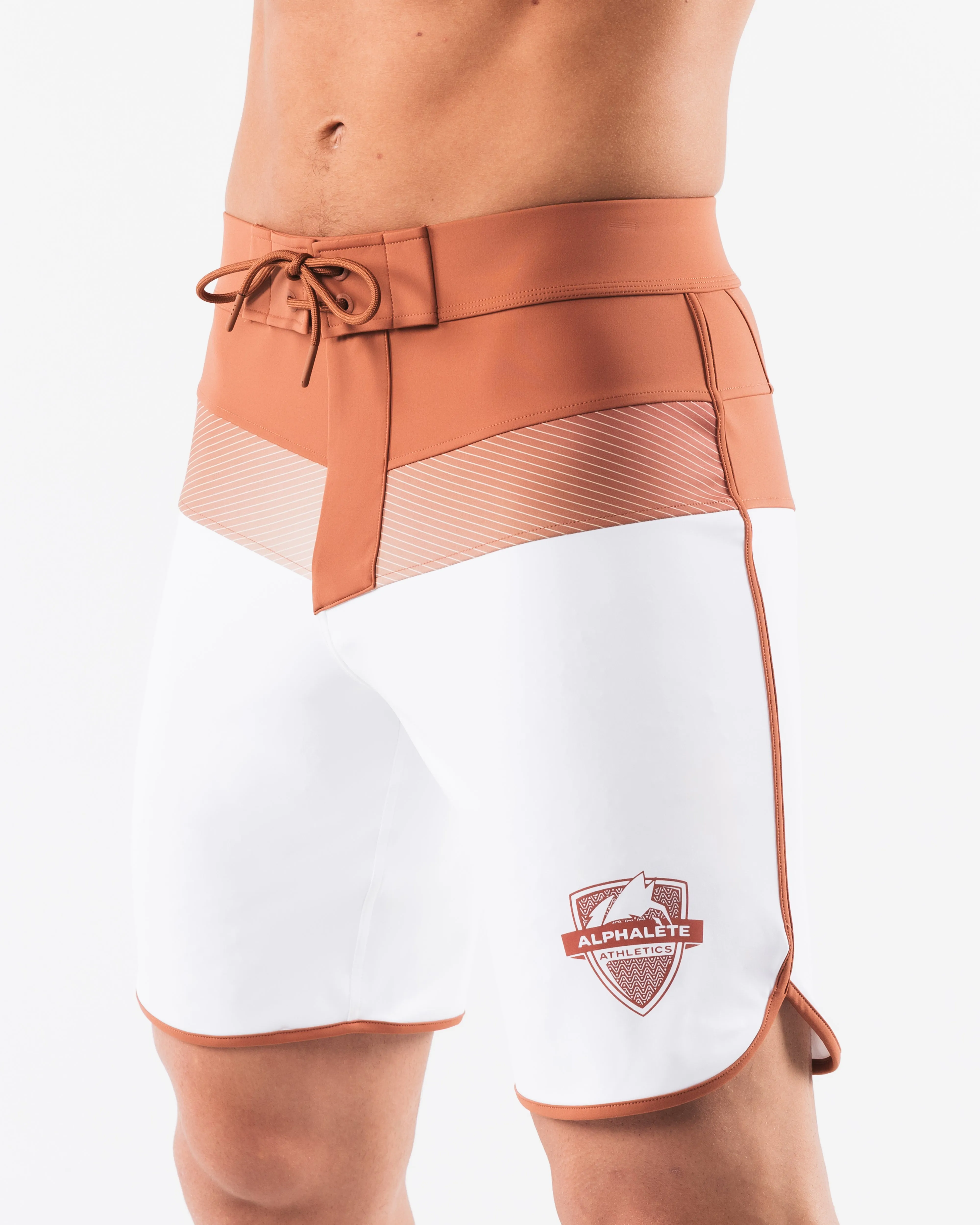 Titan Boardshort - White Rust Alphalete Athletics