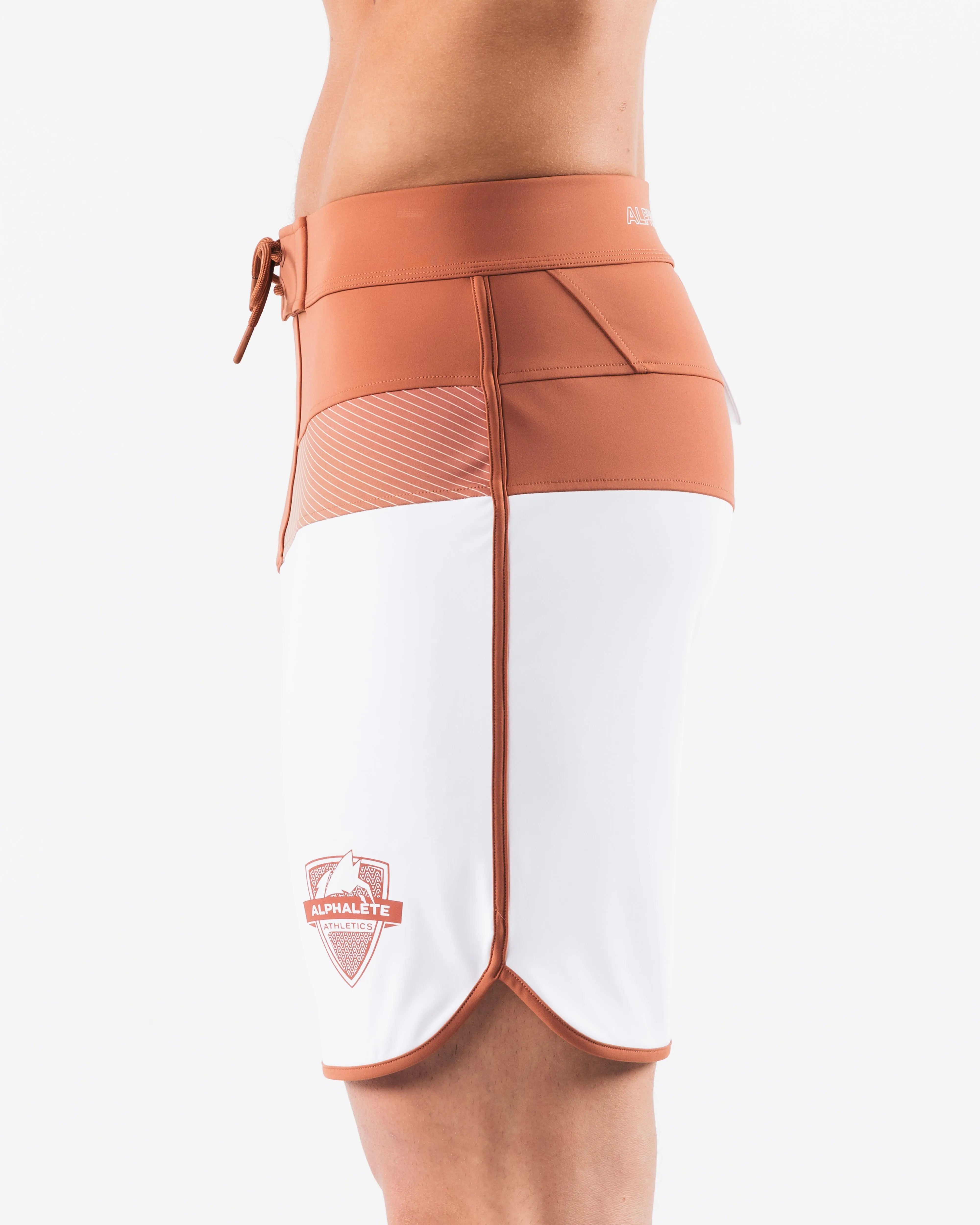 Titan Boardshort - White Rust Alphalete Athletics
