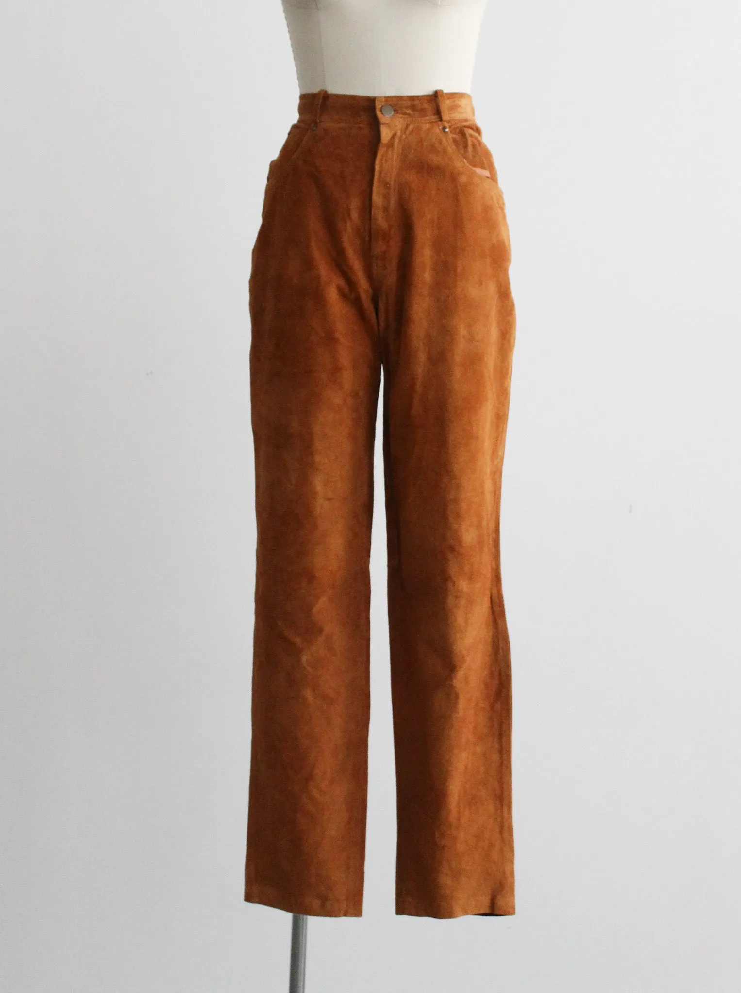 tobacco suede trousers 1919 Vintage