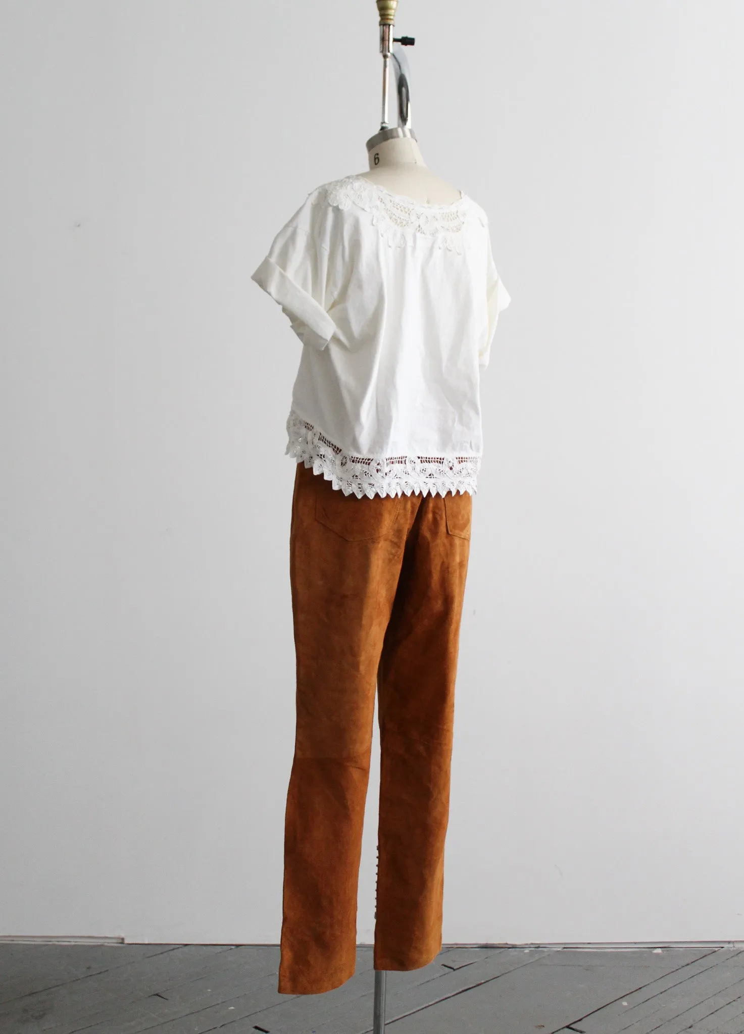 tobacco suede trousers 1919 Vintage