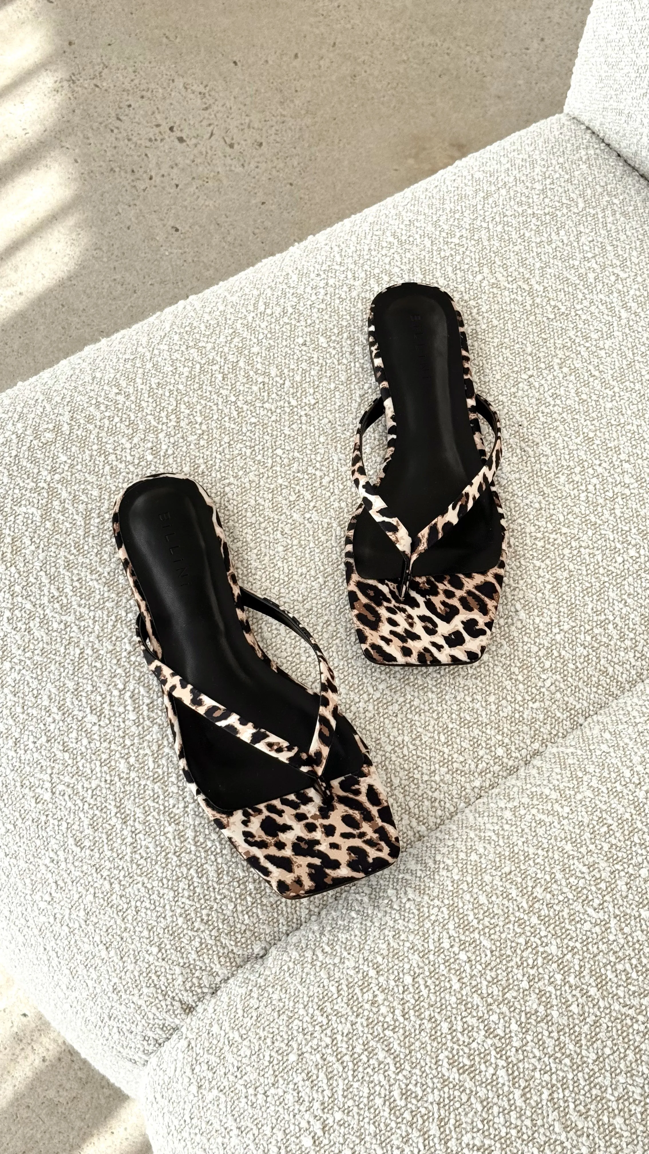 Tove Sandal - Leopard Satin Billy J