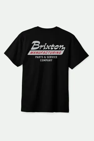 Township S/S Tailored T-Shirt - Black/Smoke Grey Brixton