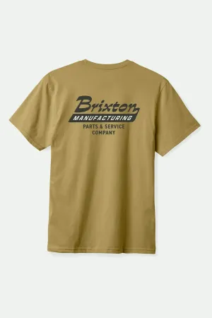Township S/S Tailored T-Shirt - Khaki Brixton